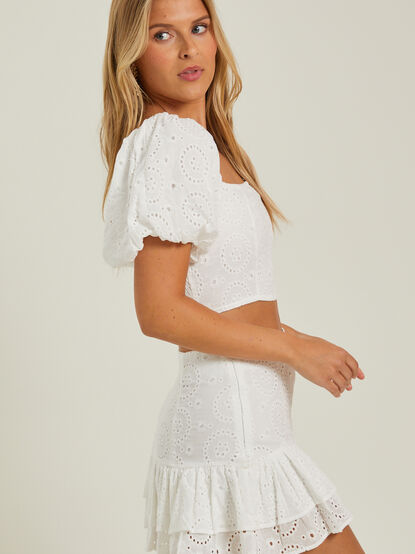Angelica Eyelet Top - TULLABEE