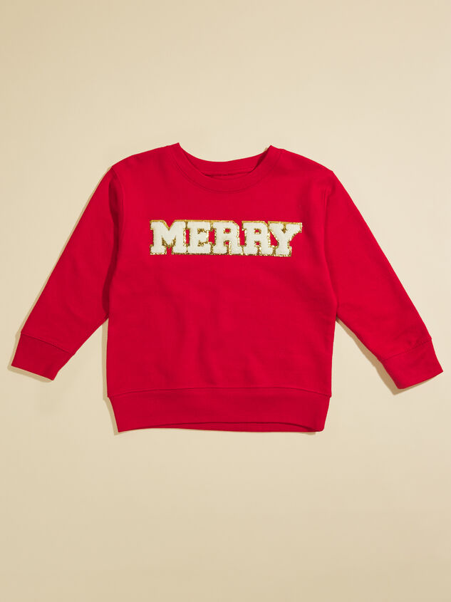 Merry Patch Sweatshirt Detail 2 - TULLABEE