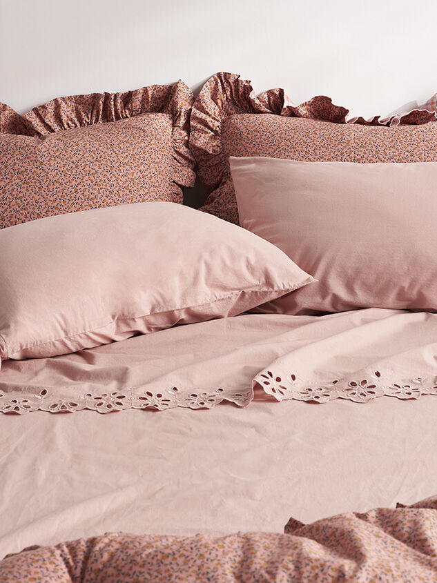 Jane Eyelet Cotton Sheet Set - TULLABEE