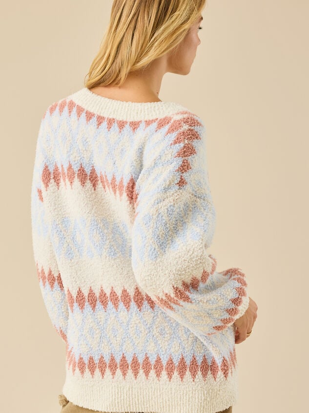 Adalyn Fairisle Cardigan Detail 4 - TULLABEE