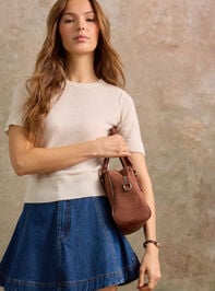 Nova Cashmere Cropped Sweater Detail 3 - TULLABEE