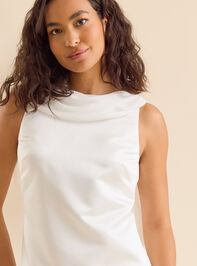 Alma Satin Mini Dress Detail 3 - TULLABEE