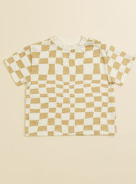 Rhett Baby Checkered Tee by Rylee + Cru - TULLABEE