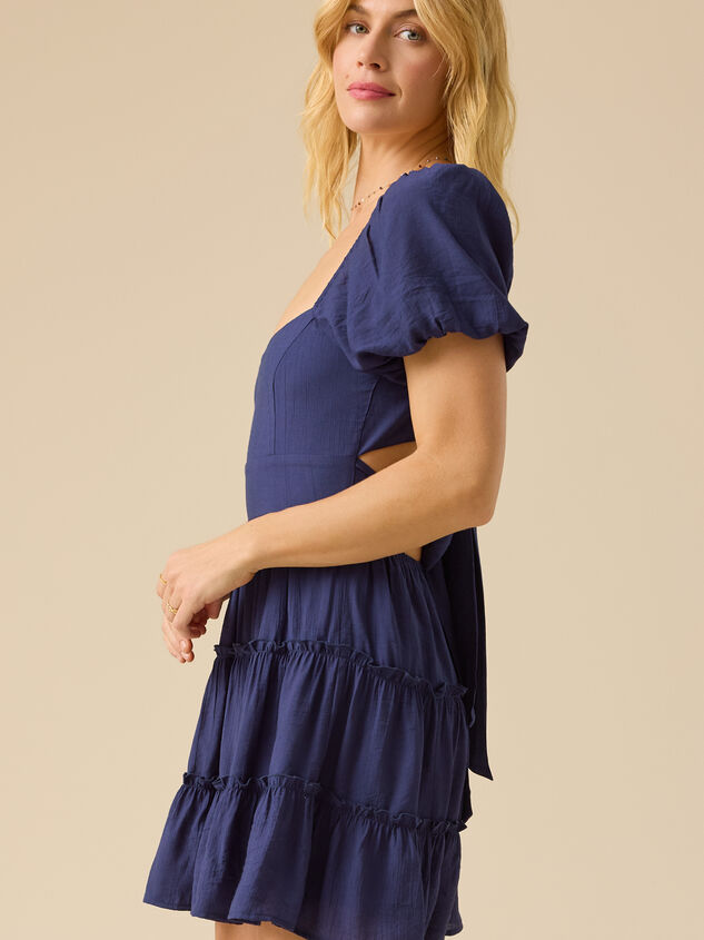 Solene Mini Dress Detail 4 - TULLABEE