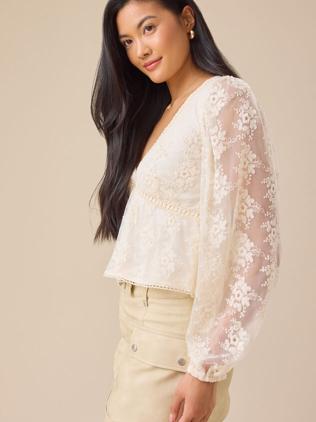 Libby Lace Babydoll Top Detail 4 - TULLABEE