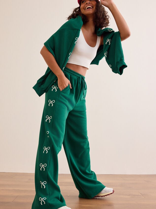 Sweet Bow Straight Leg Pant - TULLABEE