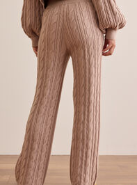 Dreamline Cable Knit Pant Detail 5 - TULLABEE