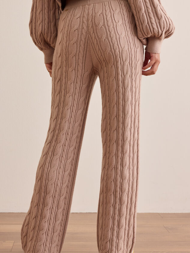 Dreamline Cable Knit Pant Detail 5 - TULLABEE