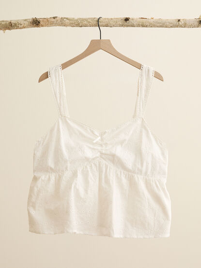 Carley Eyelet Tank - TULLABEE