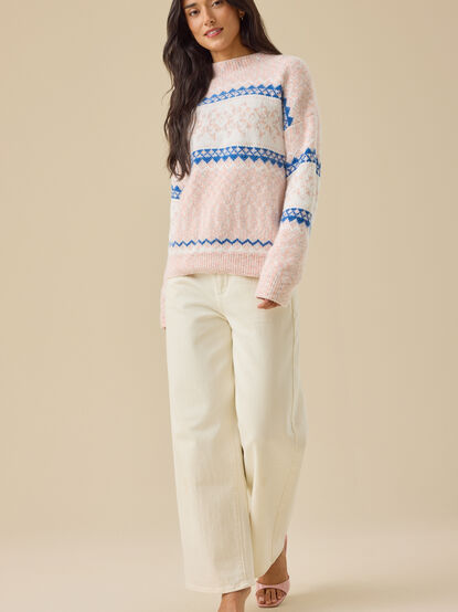 Maya Snowflake Chenille Sweater - TULLABEE