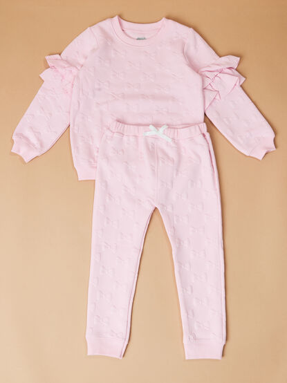 Mae Quilted Bow Top and Pant Set by Mud Pie - TULLABEE