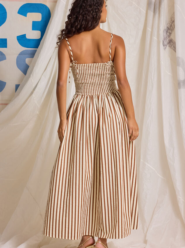 Josey Stripe Maxi Dress Detail 6 - TULLABEE