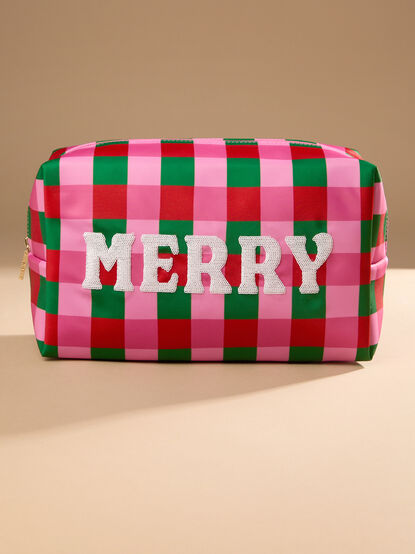 Sequin Merry Makeup Pouch - TULLABEE