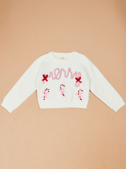 Merry Bow Knit Sweater - TULLABEE