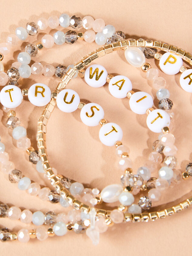 Pray, Wait, Trust Bracelet Set - TULLABEE