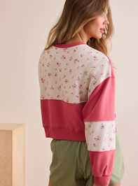 Floral Finds Stitched Pullover Detail 2 - TULLABEE