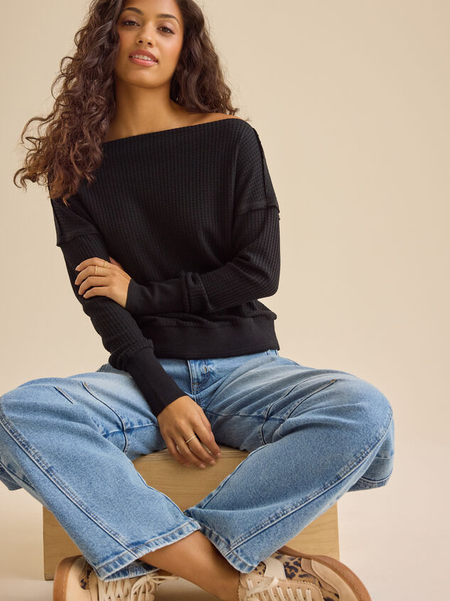 Ariadne Thermal Boatneck Top - TULLABEE