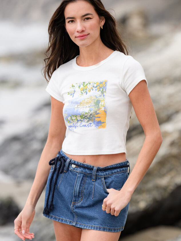 Lalana Denim Mini Skort - TULLABEE