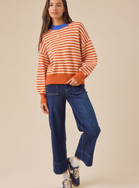 Gracie Striped Sweater Detail 2 - TULLABEE