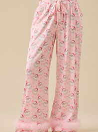 Maci Satin Sleep Pant Detail 4 - TULLABEE