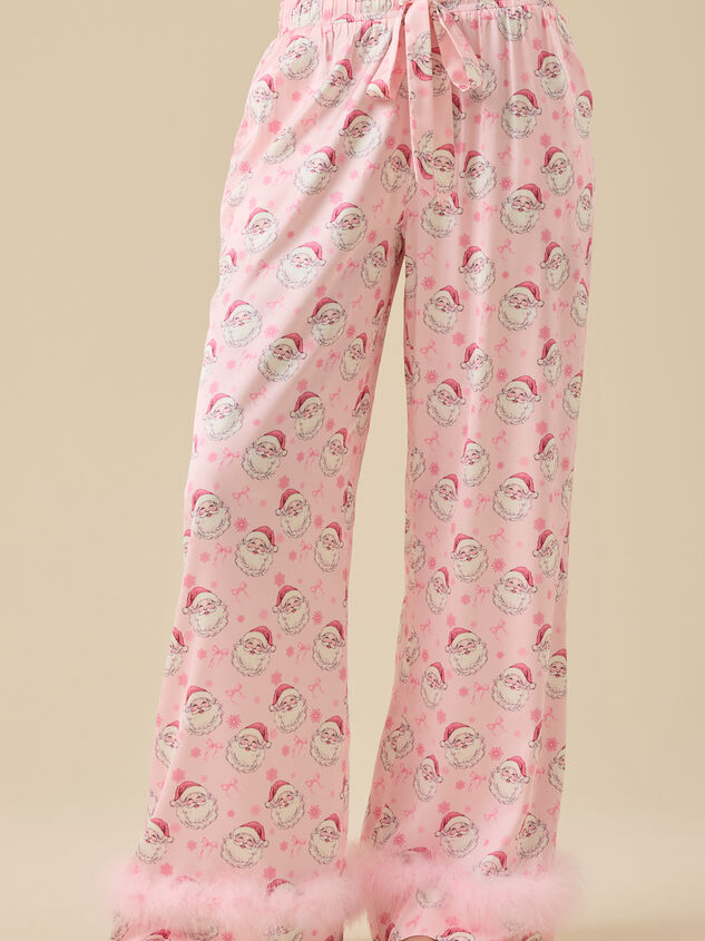 Maci Satin Sleep Pant Detail 4 - TULLABEE