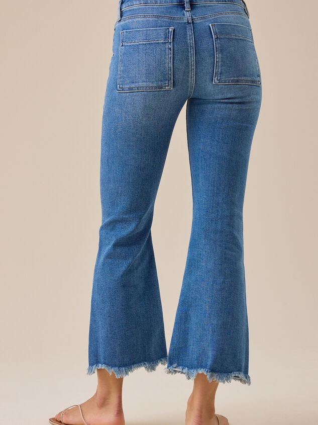 Jaylyn Front Pocket Crop Jeans Detail 5 - TULLABEE