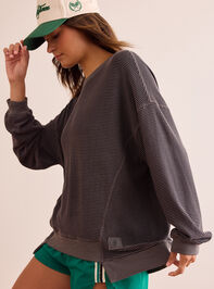 Dig Deep Striped Crewneck Detail 4 - TULLABEE