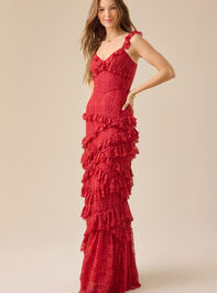 Eliana Lace Maxi Dress Detail 4 - TULLABEE