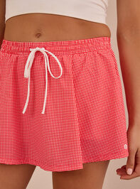 Picnic Perfect Gingham Boxer Skort Detail 2 - TULLABEE