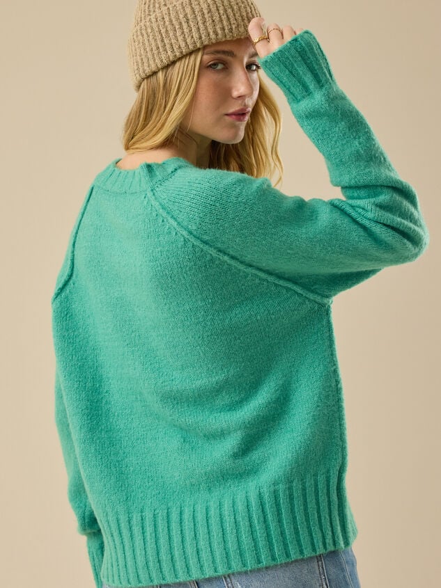 Laurel Raglan Sweater Detail 5 - TULLABEE