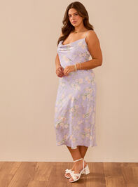 Allianna Floral Midi Dress Detail 3 - TULLABEE