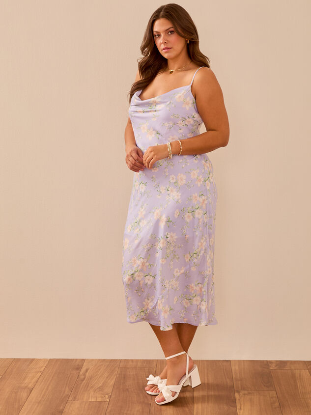 Allianna Floral Midi Dress Detail 3 - TULLABEE