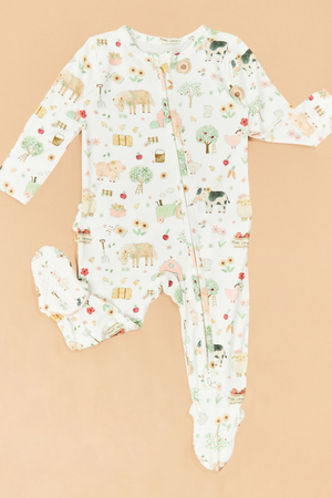 Farm Animal Ruffle Footie - Altar'd State - 