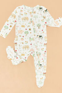 Farm Animal Ruffle Footie Detail 2 - Altar'd State