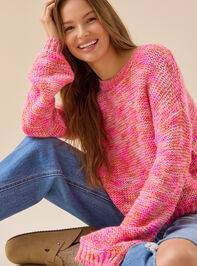 Poppy Bright Pullover Sweater Detail 4 - TULLABEE