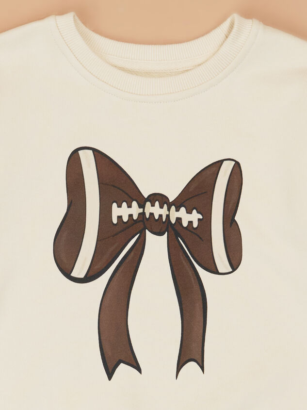 Fancy Football Sweatshirt Detail 2 - TULLABEE