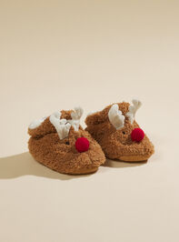 Reindeer Light Up Slippers by MudPie - TULLABEE