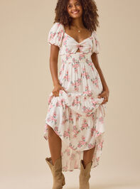 Nalia Floral Maxi Dress Detail 3 - TULLABEE