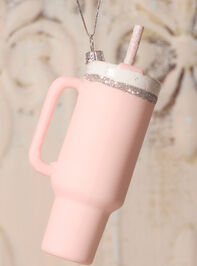 Pink Water Bottle Ornament Detail 2 - TULLABEE