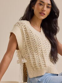 Blair Pointelle Side Tie Vest - TULLABEE