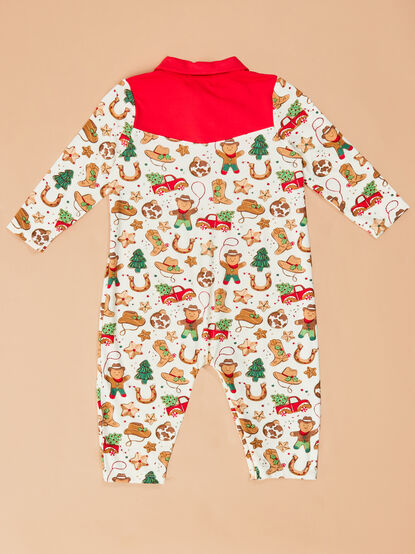 Christmas Cowboy Polo Jumpsuit - TULLABEE