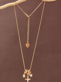 Rondelle Opal Charm Necklace - TULLABEE