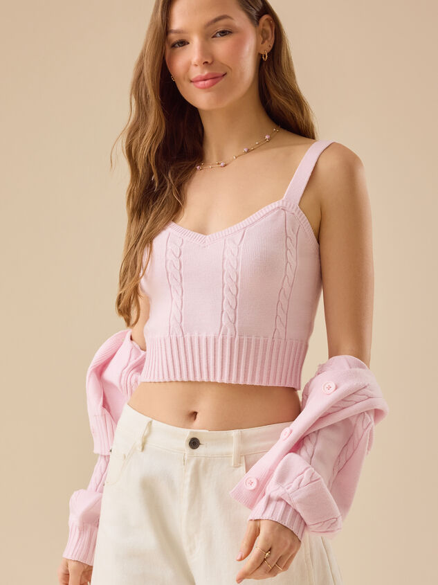 Livvy Two Piece Cable Cardigan Detail 4 - TULLABEE