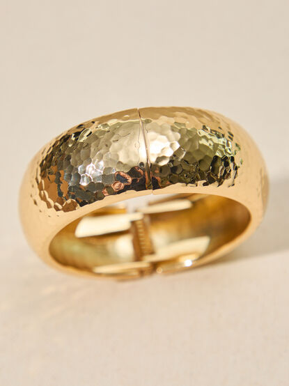 Hammered Bangle Bracelet - TULLABEE