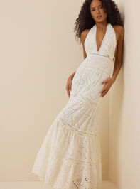 Sierra Eyelet Maxi Dress - TULLABEE