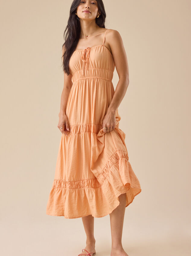 Callie Tiered Midi Dress - TULLABEE
