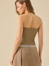 Marina Plaid Tube top Detail 5 - TULLABEE