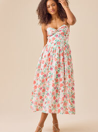 Peggy Floral Maxi Dress Detail 2 - TULLABEE