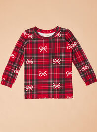 Hadley Bow Plaid Lounge Set Detail 3 - TULLABEE