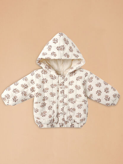 Liliput Floral Quilted Jacket by Quincy Mae - TULLABEE